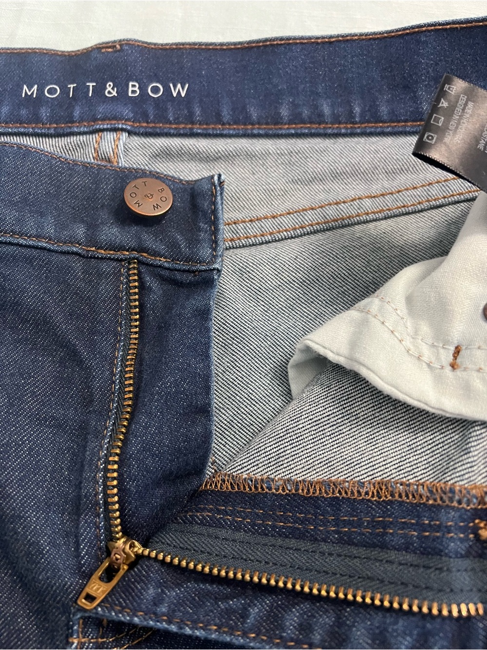 Mott & Bow Ridge Boyfriend Jeans Medium Wash Stretch Denim Size 29 - Picture 12 of 13